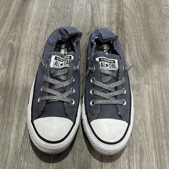 sparkly grey low top converse - Picture 3 of 8